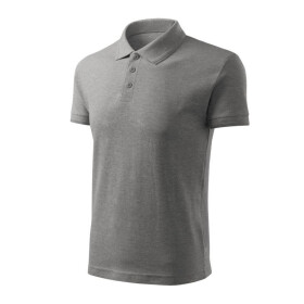 Pánské tričko Pique Polo Free (tmavě šedý melír) XL