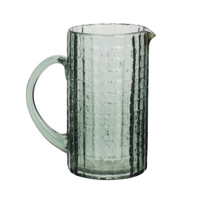 MADAM STOLTZ Skleněný džbán Green 1 l, zelená barva, sklo