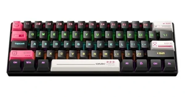 ONIKUMA G55 černá / Herní klávesnice / drátová / USB / RGB / 61 kláves / voděodolná (G55 Black)