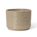 Ferm Living Obal na květináč Corduroy Cashmere, béžová barva, keramika