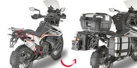 Plo9430Mk trubkový nosič PL One-Fit pro Ktm Adventure 790/790R (19-20) pro boční kufry Monokey