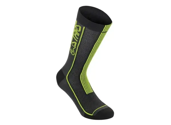 Alpinestars Summer 22 ponožky Black/Acid Yellow vel. L