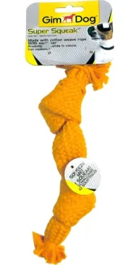 GIMBORN Hračka pískací uzel pro psy / 23 cm / bavlna / s pískátkem (324170)