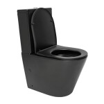 WC kombi komplet SAT Infinitio černá matná mat vario odpad SATINF031VPSNBKM SATINF031VPSNBKM