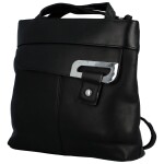 Trendy dámský koženkový kabelko-batůžek Eleana, černá