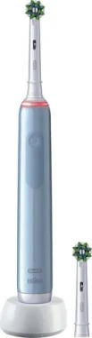 Oral-B PRO 3 3000 Cross Action modrý / Elektrický zubní kartáček / oscilační / 3 režimy / časovač (759752)