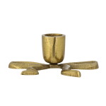 Bloomingville Kovový svícen Nanda Gold Aluminium, zlatá barva, kov