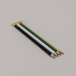 Eulenschnitt Sada tužek Heart Green – set 4 ks, zelená barva, dřevo