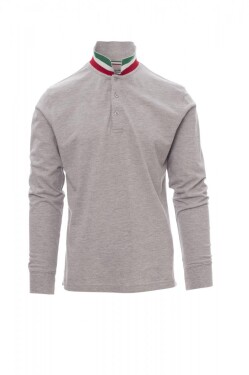 Pánská polokošile Payper LONG NATION MELANGE Barva: Melánžová Šedá/ Itálie, Velikost: 2XL (001112036813035XXL)