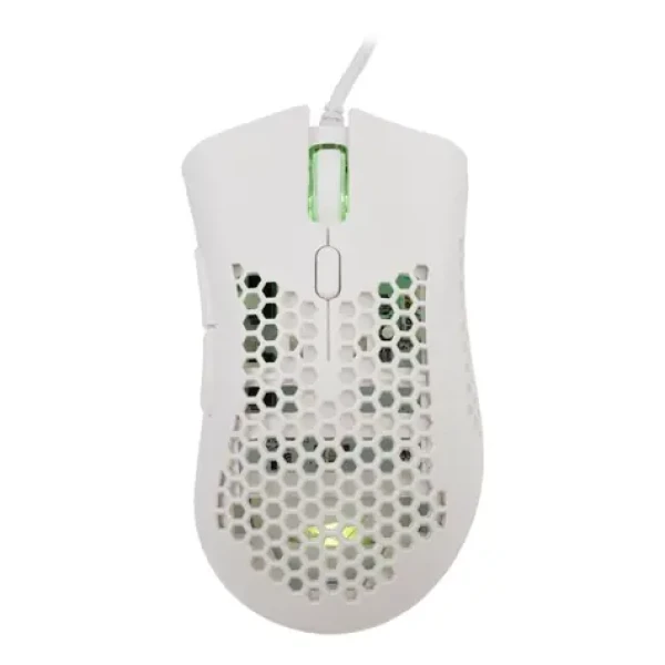 Baracuda CORAL Herní myš / Herní myš / Optický / 6D / 12800 dpi / RGB / 1.5 m / 105g / USB / Bílá (CORAL-W)