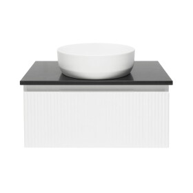 Koupelnová skříňka s deskou z umělého kamene SAT Evolution 78x30x44,8 cm bílá mat SATEVO80WMTK SATEVO80WMTK