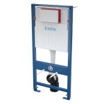 Kielle Set předstěnové instalace, klozetu Gaia, sedátka softclose tlačítka Gemini chrom 30505SS06