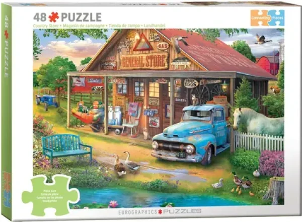 EUROGRAPHICS Puzzle Connecting Pieces: Vesnický obchůdek