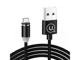 USAMS SJ293 U-Sure Magnetický Datový Kabel Type-C černá (6958444963518)