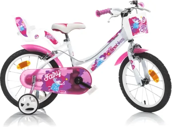Dino Bikes 166RSN Fairy 16" bílá / Dětské jízdní kolo / 6-8 let / 10,3 kg (166RSN-0502)