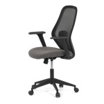 Židle kancelářská, látka černá, houpací mechanismus, kolečka pro tvrdé povrchy