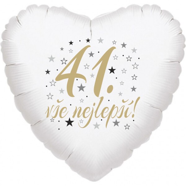41. narozeniny balónek srdce Balonky.cz 41. narozeniny balónek srdce Balonky.cz