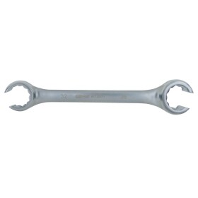 KS Tools 517.0265 Otevřený oboustranný očkový klíč, zahnutý, 19 x 21 mm