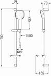 MEXEN/S - DB33 posuvný sprchový set, chrom 785334584-00