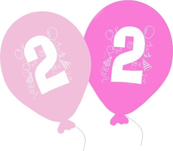 Balonky narozeniny 5ks s číslem 2 pro holky balonky.cz Balonky narozeniny 5ks s číslem 2 pro holky balonky.cz