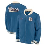 Nike Pánská bunda Milwaukee Brewers MLB City Connect 2026 Authentic Dugout Bomber Blau Velikost: L