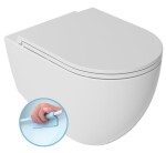 ISVEA - INFINITY závěsná WC mísa, Rimless, 36,5x53cm, bílá 10NF02005