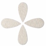 Timber Tones Felt Tones Teardrop Natural Wool Felt 4-Pack