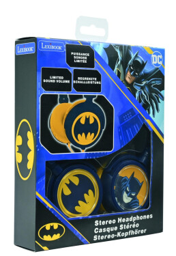 Lexibook skládací drátová sluchátka Batman s limitem hlasitosti - Alltoys Lexibook