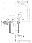 IDEAL STANDARD - Gusto Dřezová baterie, 2-otvorová instalace, Sunset Rose BD423J4