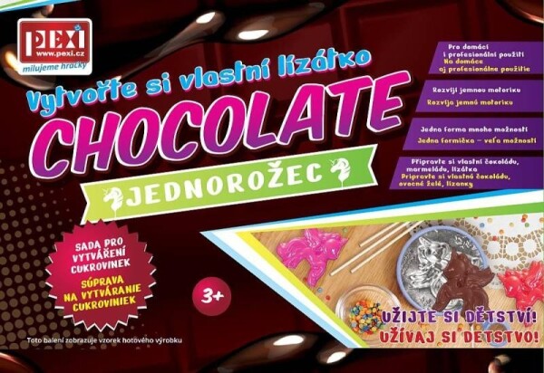 PEXI CHOCOLATE ART / Vytvořte si vlastní lízátko- Jednorožec