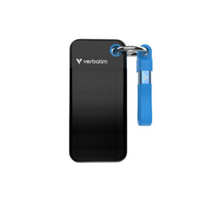 VERBATIM Externí SSD Pocket SSD 2TB, USB-C 3.1, černá/modrá EDF_714450