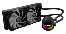 Genesis HYDRIA 240 ARGB černá / Komplet vodního chlazení CPU / 2x 120 mm / max 1500 RPM / 80 CFM (NLG-2319)