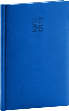 Diář 2025: Aprint - modrý, týdenní, 18 × 25 cm