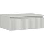 MEXEN/S - Rivel koupelnová skříňka pod umyvadlo 70 cm s deskou, 1 šuplík, reliéf , šedá mat 91A20-07023-1-BFC62