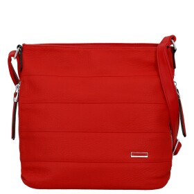 Trendy dámská koženková crossbody kabelka Alena, červená
