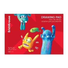 ErichKrause Drawing pad skicák lepený A4 30 listů 120 g/m2