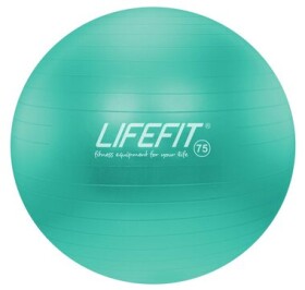 Lifefit Anti-Burst 75 cm tyrkysová / Gymnastický míč (4891223119473)