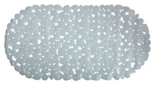 MSV GALETS protiskluzová podložka do vany šedá / PVC / 99 x 39 cm