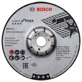 BOSCH Brusný kotouč 76 × 4 × 10 mm, 2 ks, Expert for INOX 2608601705