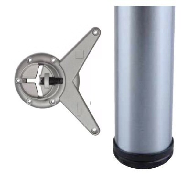 Incoll stolová noha nikl mat 810x60 (24_GP00_082_21)