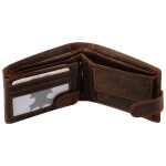Pánská kožená peněženka Zvěrokruh Štír Saimon, tmavě hnědá