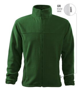 Jacket fleece pánský lahvově zelená 06 (brand label) XL