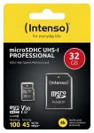 Intenso Professional 32GB / Paměťová karta microSDHC / Class 10 UHS-I / čtení až 90 MB/s (3433480)