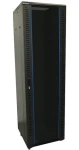 XtendLan 19" / Stojanový rozvaděč / 42U / 600x800 mm / nosnost 800 kg / skleněné dveře / černý (ECO-42U-68-BLACK-AS)