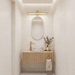 Koupelnové nástěnné LED svítidlo SWE044-1W 60cm GOLD OSW-20144