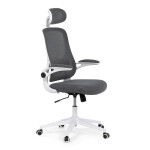 Kancelářská židle, houpací mechanismus, šedá síťovina, KA-Q843 GREY