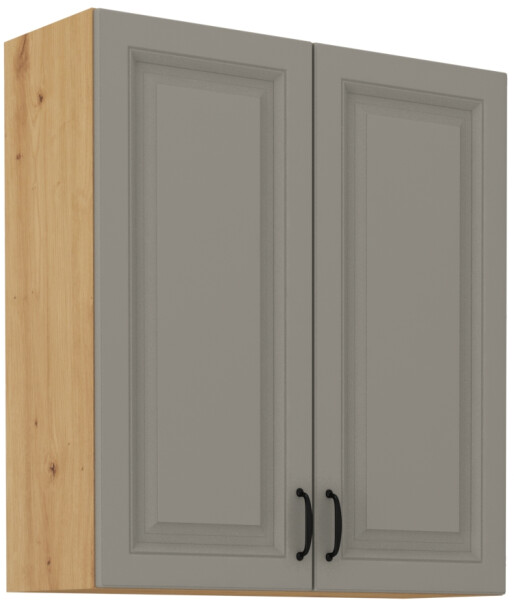 Horní skříňka Stilo 80 G-90 2F Barva korpusu: Dub artisan, Barva dvířek: Clay Grey