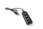 VAKOSS TC-234UX černá / 4 portový USB rozbočovač / 4 x USB 2.0 (TC-234UX-black)