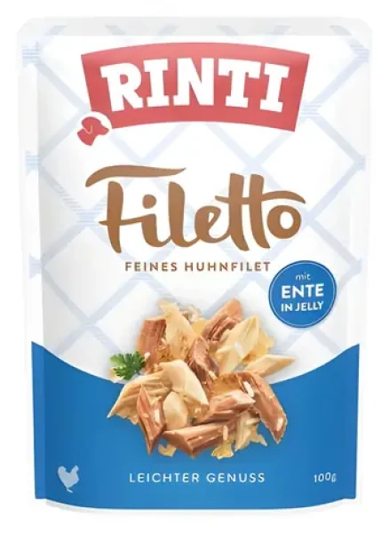 Finnern Rinti Filetto kuře a kachna v želé 100 g / Kapsička pro psy (394-95405)