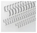 Eurosupplies Kovové hřbety (3:1") 14,3 mm stříbrné / Vázací hřbety / pro 101–120 listů 80 g papíru / 50 ks